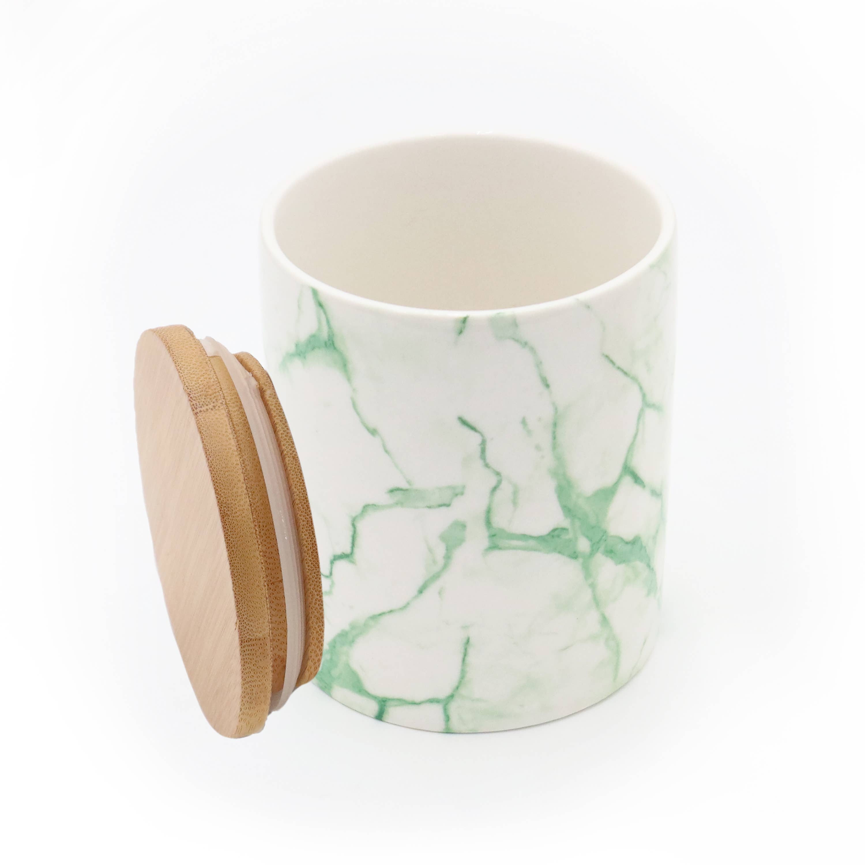 Candyl – Engroshandel Apotekerkrukke – Keramikkrukke med bambuslåg, 500 ml til stearinlys14