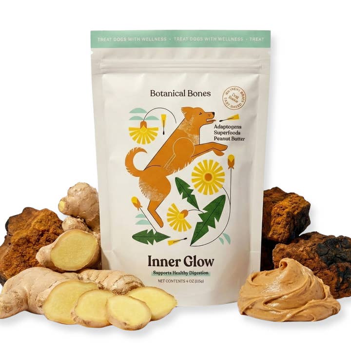 Inner Glow Cookies - All Natural, Organic Dog Treats for wholesale by Botanical Bones
