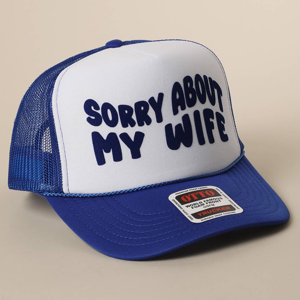 Fashion City – wholesale Truckerkeps – Unisex – Förlåt för min fru&man meshkeps17