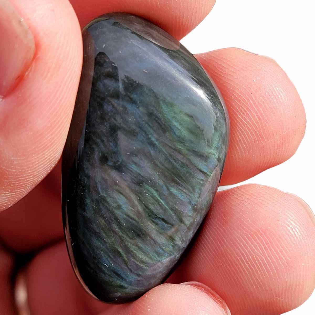 Lapidary Central – wholesale Spiritual stone/crystal – Velvet Obsidian Tumbled Polished Pocket Stones!5