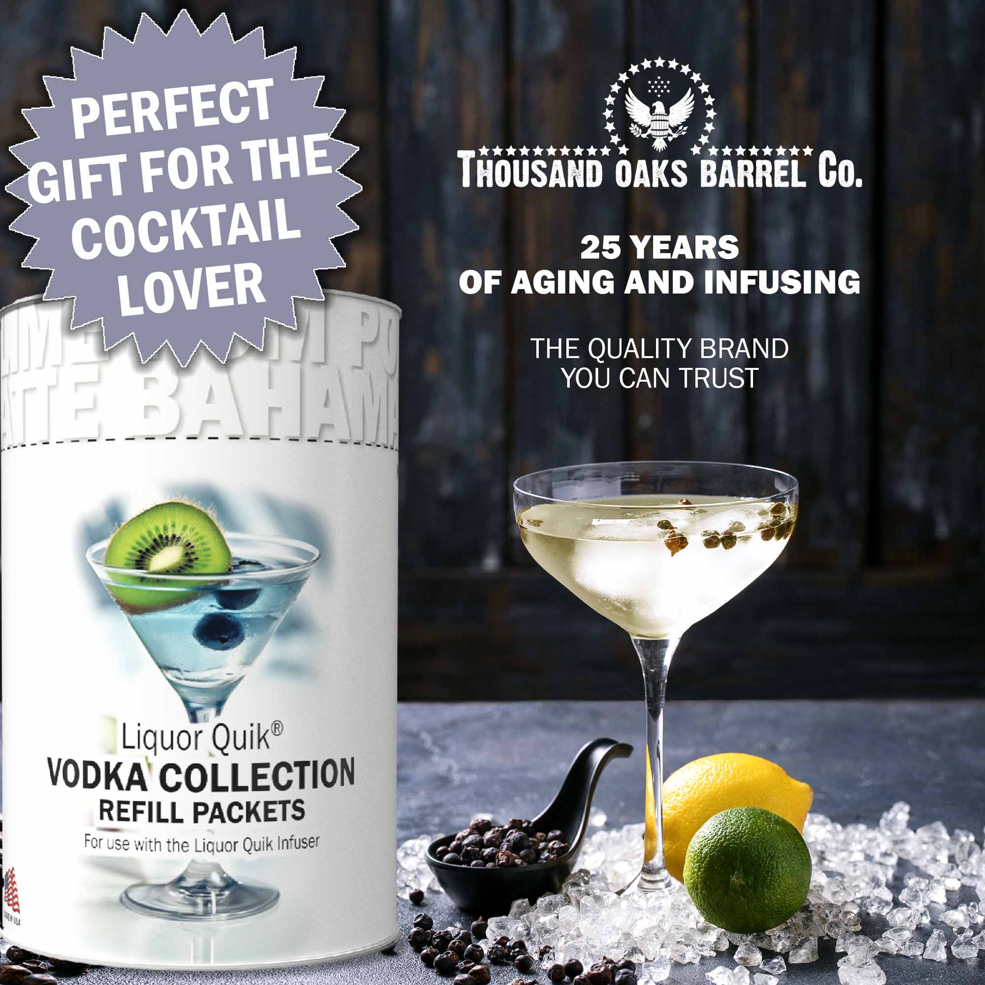 ThousandOaksBarrelCo. - Wholesale Cocktail Mix/Syrup - Liquor Quik Craft Vodka Infusion Packet Collection5