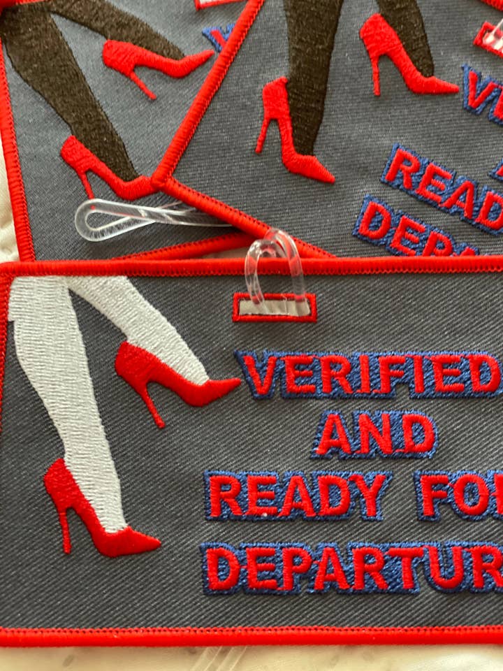 VERIFIED AND READY FOR DEPARTURE Luggage Tag for wholesale by FUNNYBAGTAGS by Cukiegirl