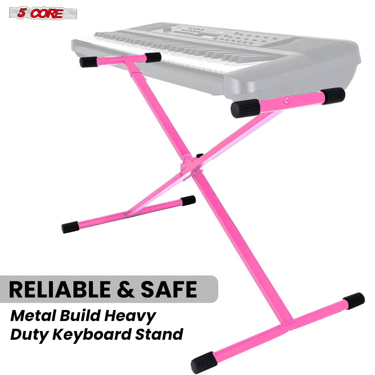 K Cube Inc - Wholesale Music Accessory - 5 Core Keyboard Stand Adjustable Key Board Pianos Holder9