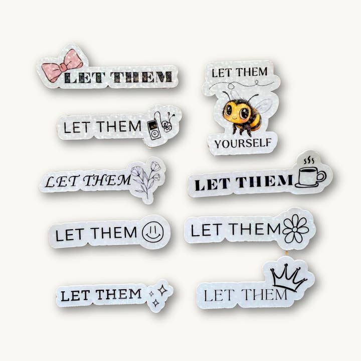 Let Them Sticker Pack – Vinyl Decals for wholesale by The sticker era