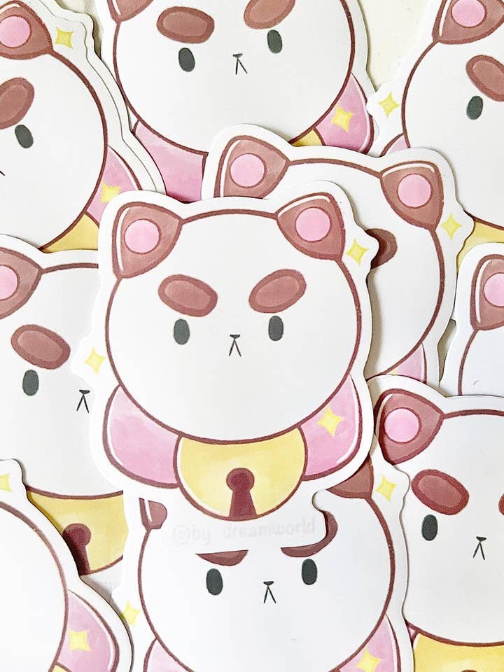 Puppykat 2,5" Matt Vinyl klistermärke för wholesale av Dream World