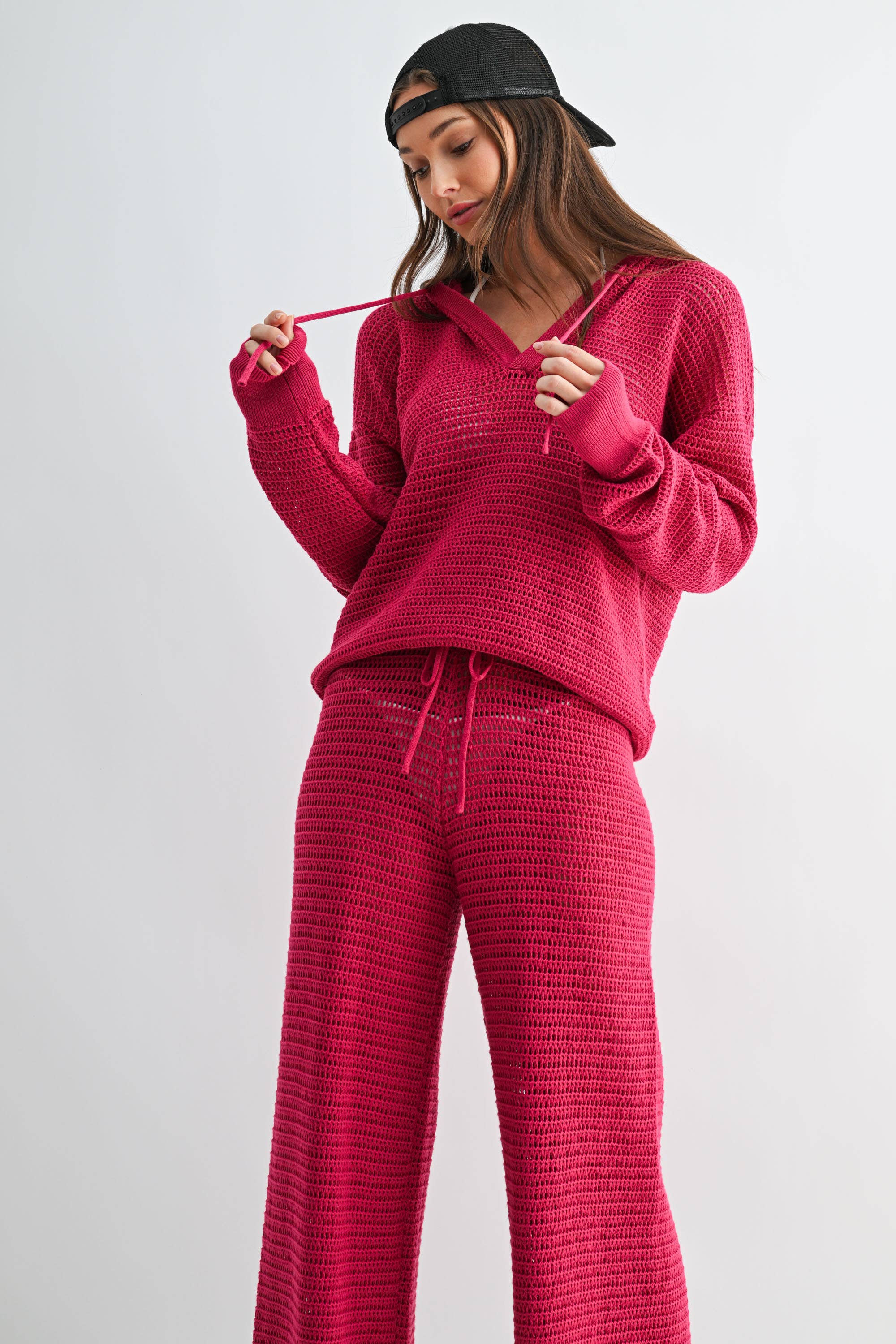 Mono B - Vendita all'ingrosso Felpa con cappuccio - Donna - Felpa all'uncinetto ariosa4