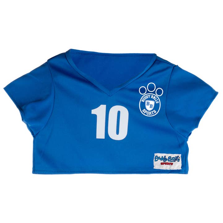 Maillot bleu de football pour la vente par Creative Toy Company