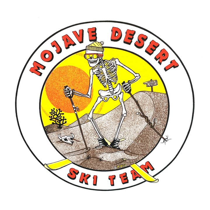 Mojave Desert Ski Team T-Shirt for wholesale by Sunset Desert Gear