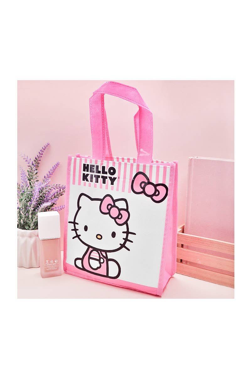 PINEAPPLE Beauty - Wholesale Tote bag – Unisex - UPD SHKT Hello Kitty Small Eco Friendly Pink Tote Bag - 24pc
