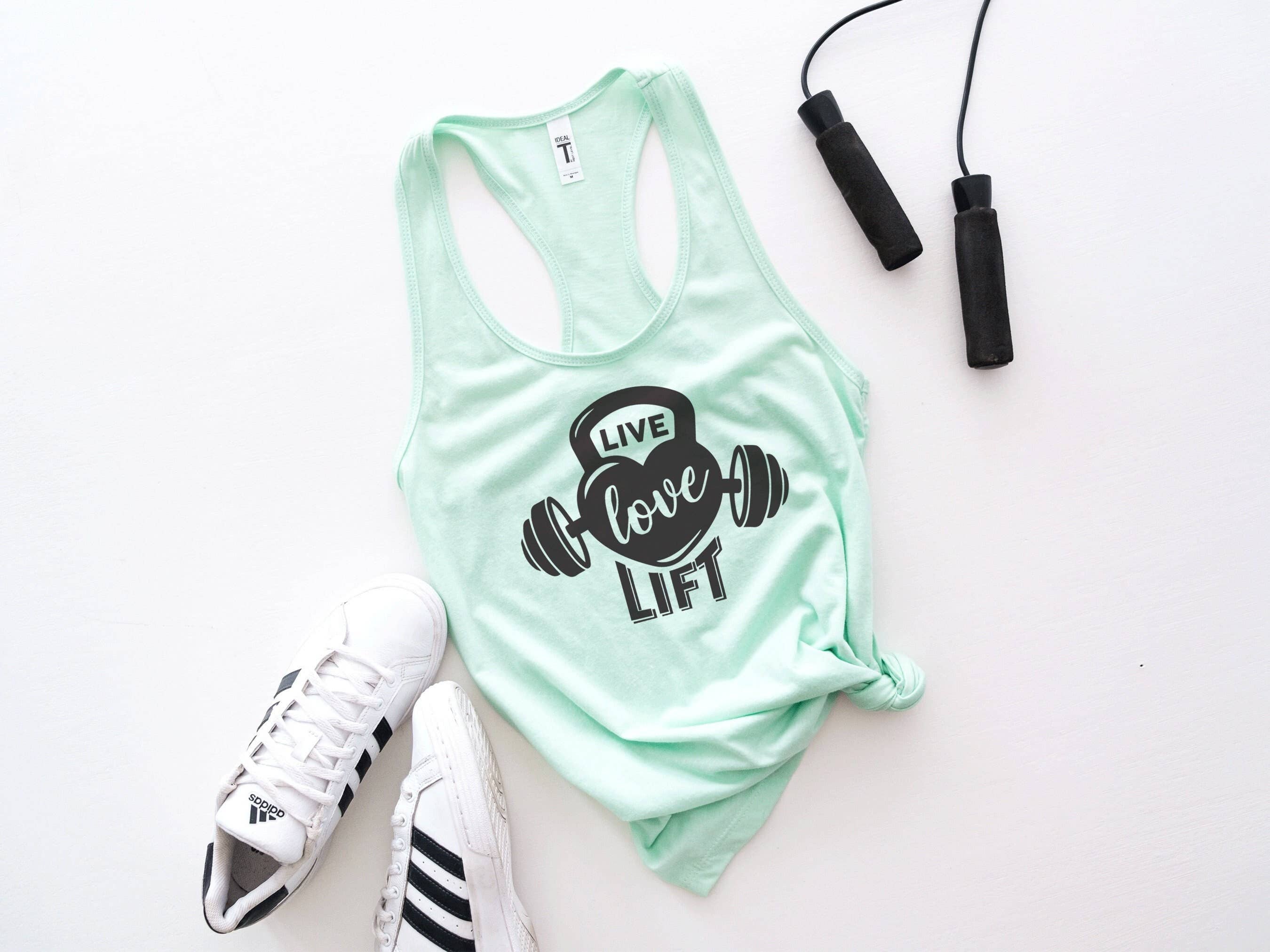 Stiles Tee Co. - Wholesale Tank top – Women′s - Live Love Lift Workout Shirt | Women's Fitness Tank