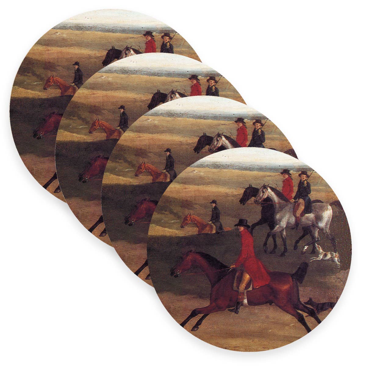 Marye-Kelley - Vente Sets de table - Napperon en lin Fox Hunt B2