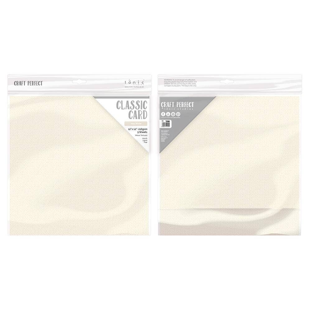 Tonic Studios – wholesale Craft supplies – Craft Perfect - Essential 12"x12" Classic Card - 30 Sheet Bundle - CB0068
