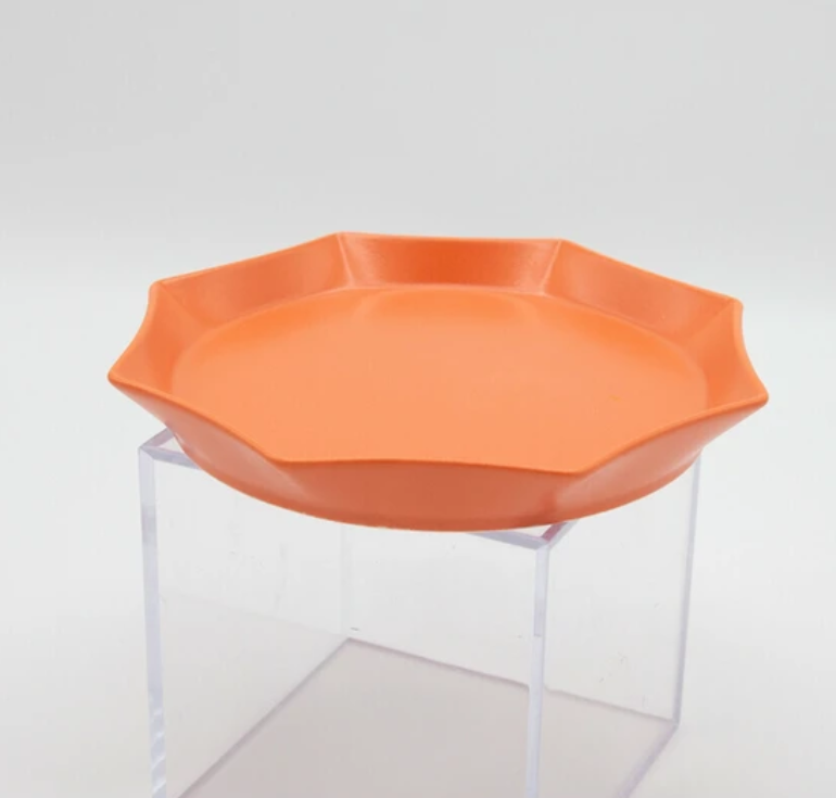 「FUNJI」In Japan - Vendita all'ingrosso Ciotole/Piatti decorativi - Piatto Giapponese Mino a Forma di Sole | Piatto in Ceramica Arancione3