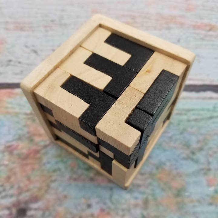 MIAS SHOP - Wholesale Puzzle - Kids - Wood Brain Puzzle Relieve Stress 3D Box Building Block Toy1