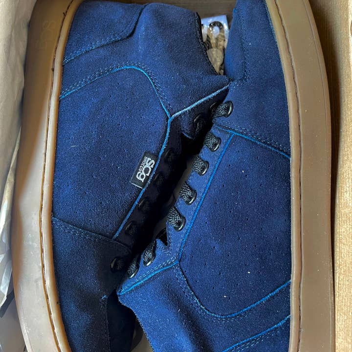 HighTop - Marineblauw suède - BMX voor wholesale door Scg Shoe