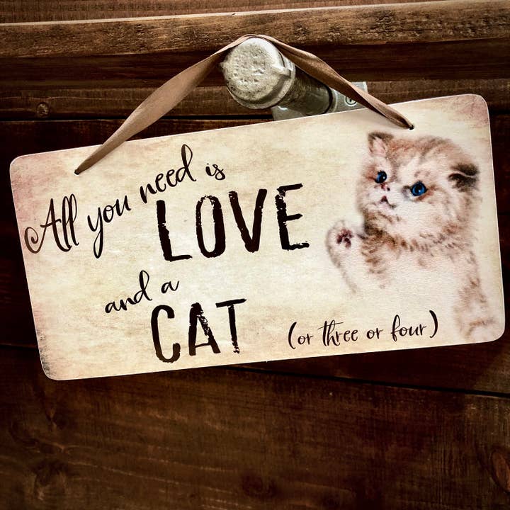 Tudo que você precisa é de um sinal de gato por atacado de Yesterday's Best