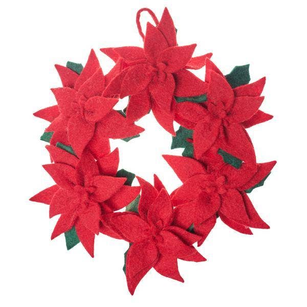 Corona de Poinsettia para venta al por mayor de Global Goods Partners