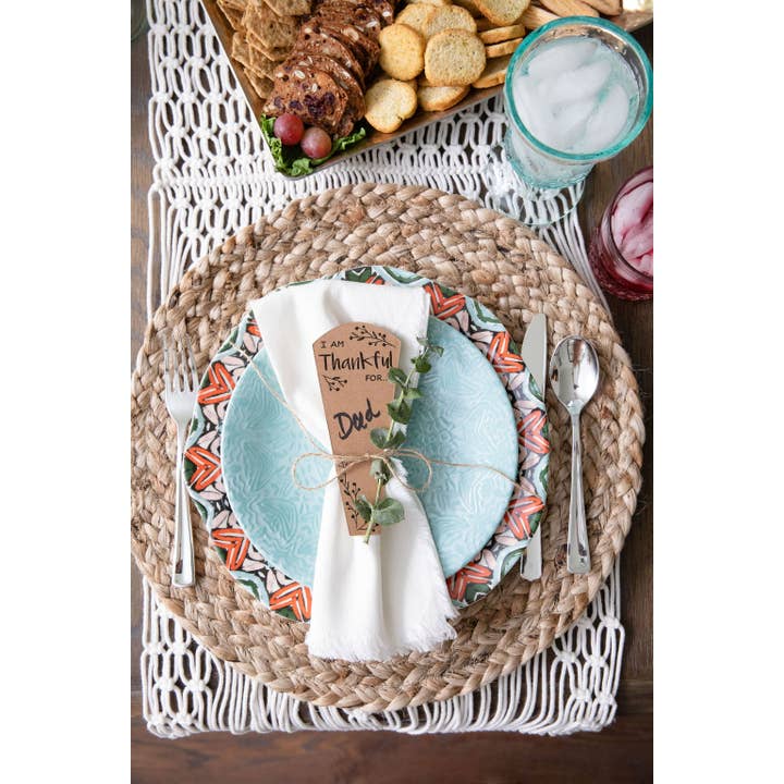 Turkey on the Table – wholesale Decorative tabletop object – Replacement Thankful Feathers®- Kraft Brown
