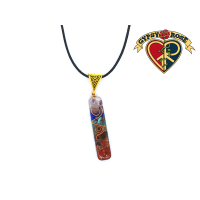 Gypsy Rose - Wholesale Pendant/Charm Necklace - Multi Gemstone Chakra1