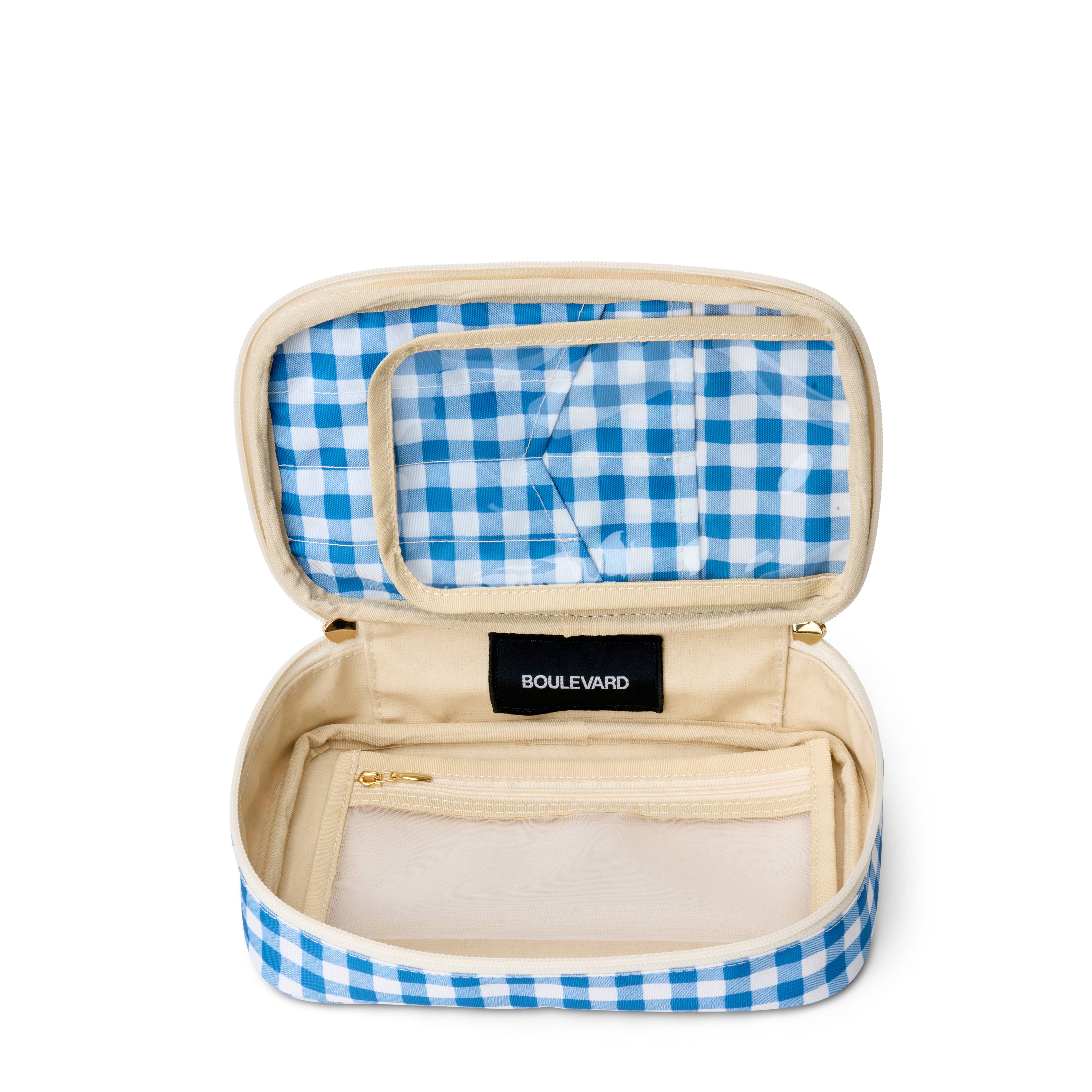 Boulevard - Wholesale Makeup/Cosmetic Bag - "Megan" Nylon and Leather Makeup Case (Personalizable)22