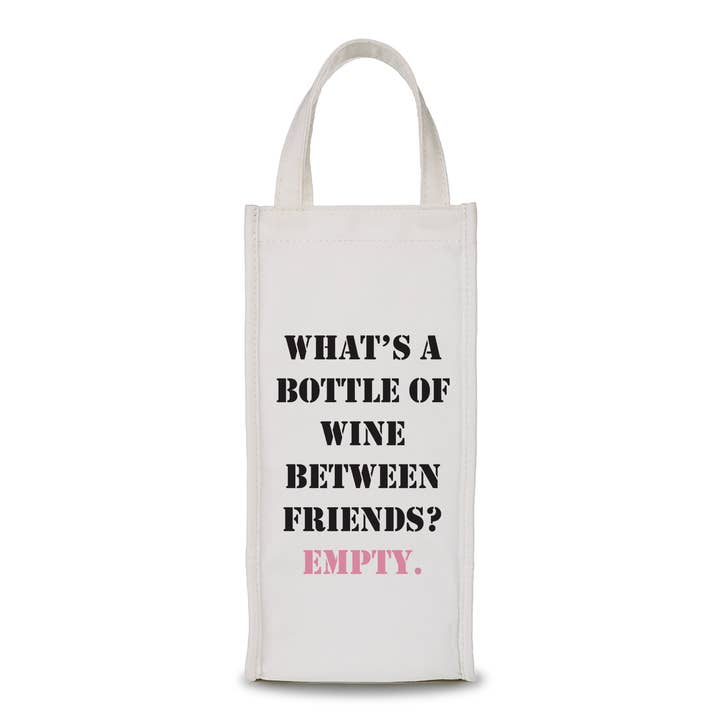 Wine Bag - Empty Bottle - Custom Name Available for wholesale by Toss Designs