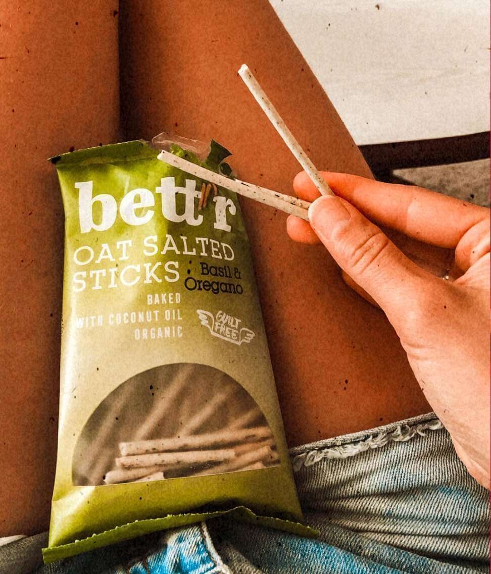 Smart Organic - Wholesale Crackers - Oat Salted Sticks Basil & Oregano, Bio, Bett'r, 50g6