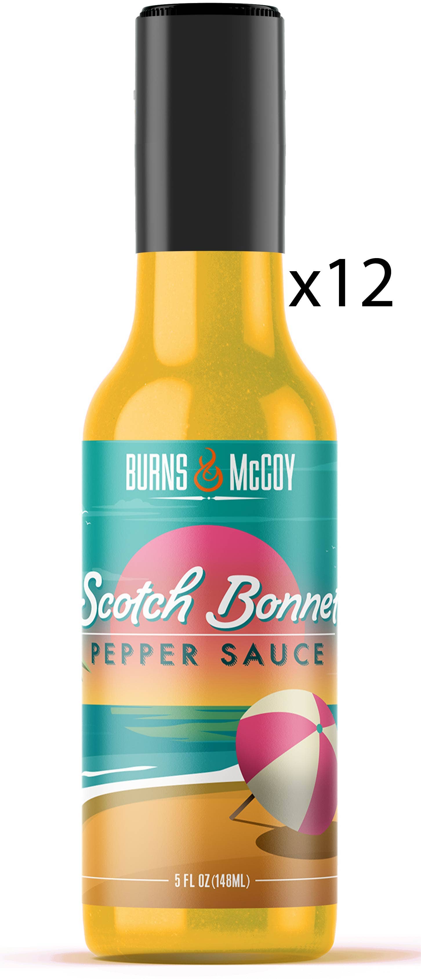 Burns and McCoy Sauce - Wholesale Hot Sauce - Scotch Bonnet CHRISTMAS CASE