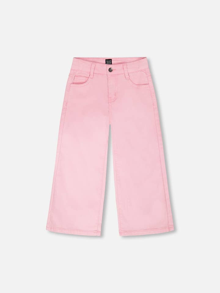 Wide Leg Jeans Pink for wholesale by Deux par Deux