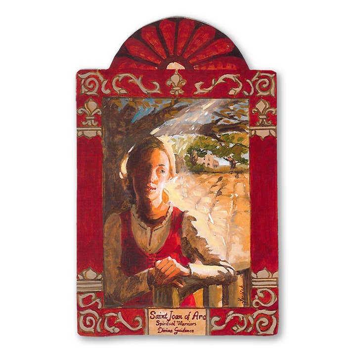 Joan of Arc - Spiritual Warrior and Divine Guidance for wholesale by Lynn Garlick Retablos