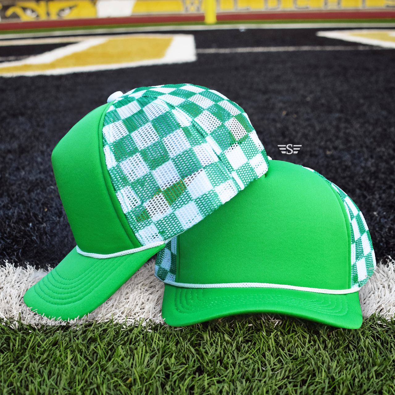 Flying S Company - Wholesale Trucker Hat - Unisex - Checkered Mesh Back Cap38