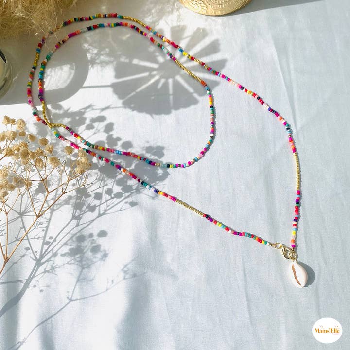 frø perle halskæde for engroshandel hos Mams'Elle Créations