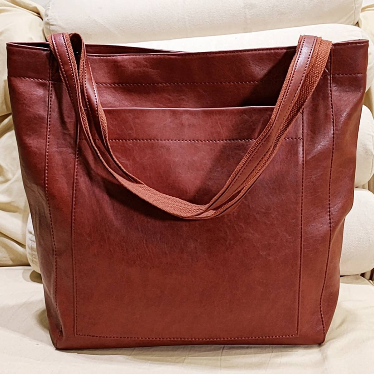 ACCITY - Wholesale Tote Bag - Women's - WOMEN SOFT PU LEATHER TOTE BAG_CWAB056112