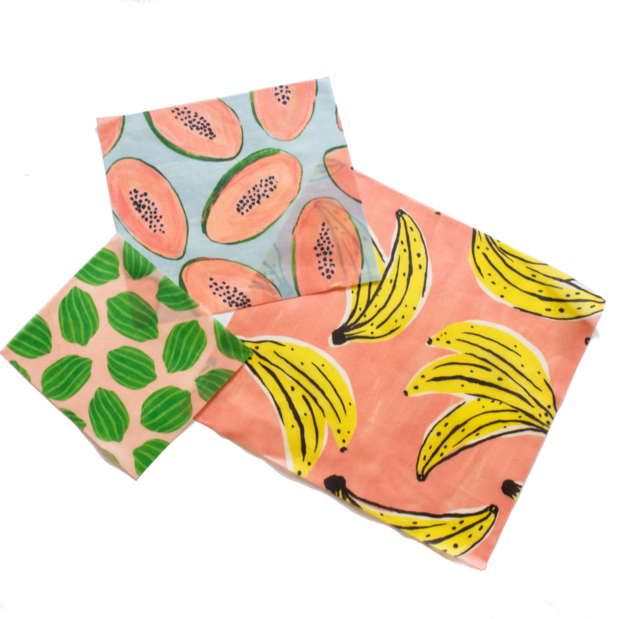 Supra Endura - Wholesale Food Storage Wrap/Bag - Fruit print Beeswax wrap set 3 pack4