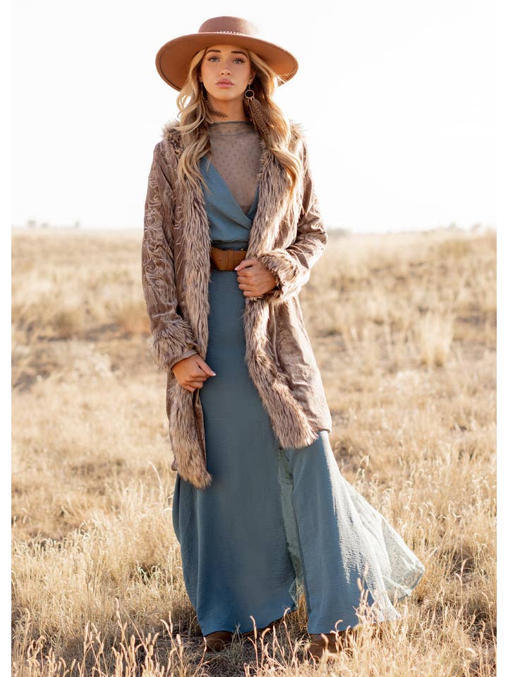 Joyfolie - Wholesale Dress - Women's - Tisannah Dress in Dusty Teal