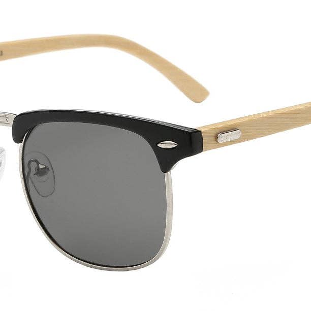 Classic Soho Frame Bamboo look Sunglasses for wholesale by Luna Sunglasses