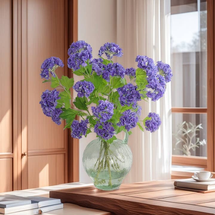 ACNITE(We cover U.S. import duties) – wholesale Artificial flowers – Snow Ball Artificial Flower silk hydrangea wedding floral2