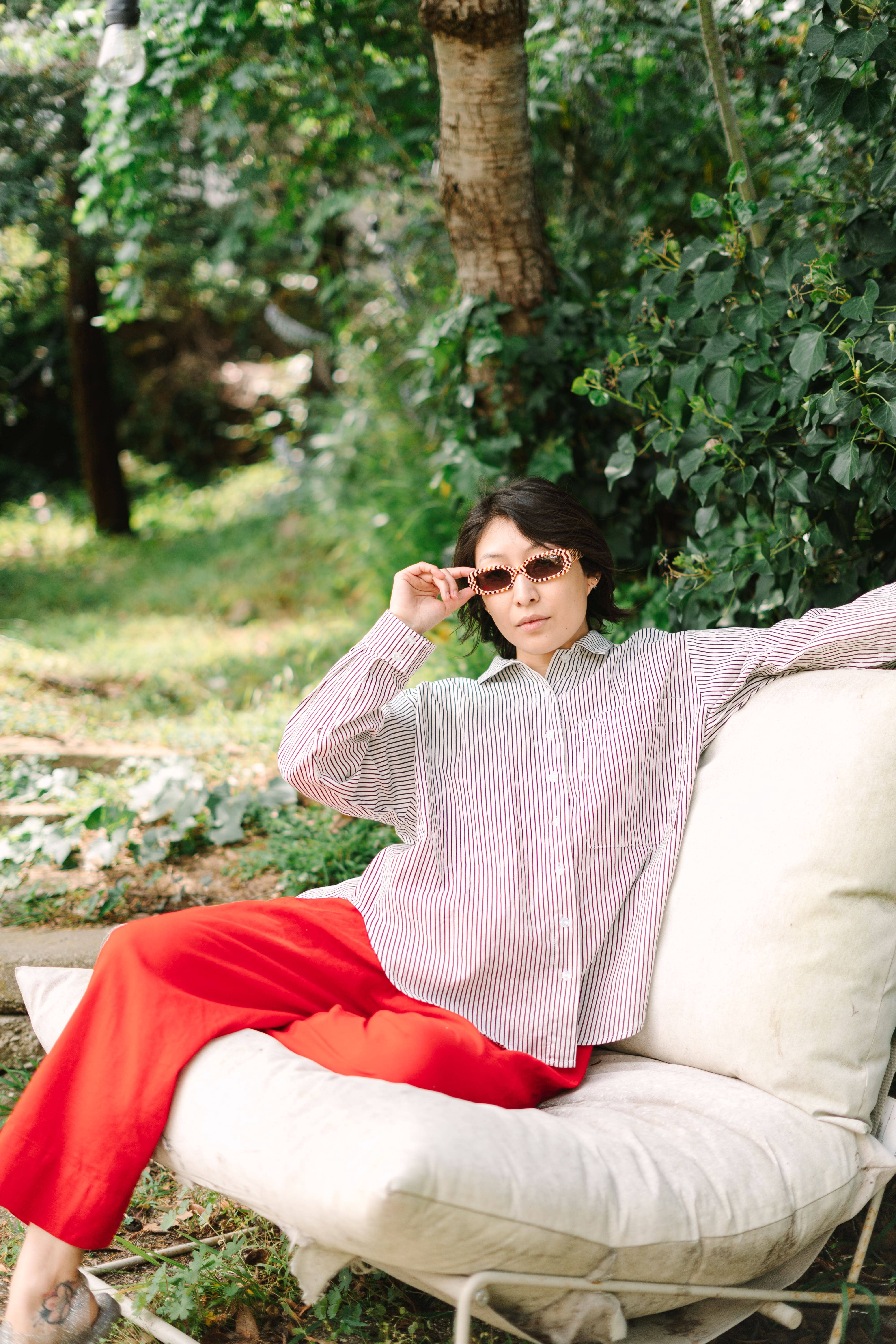 Nettle Studios - Wholesale Button Down Shirt - Unisex - Size Inclusive Plus Size Long Sleeve Button Up Striped Linen27