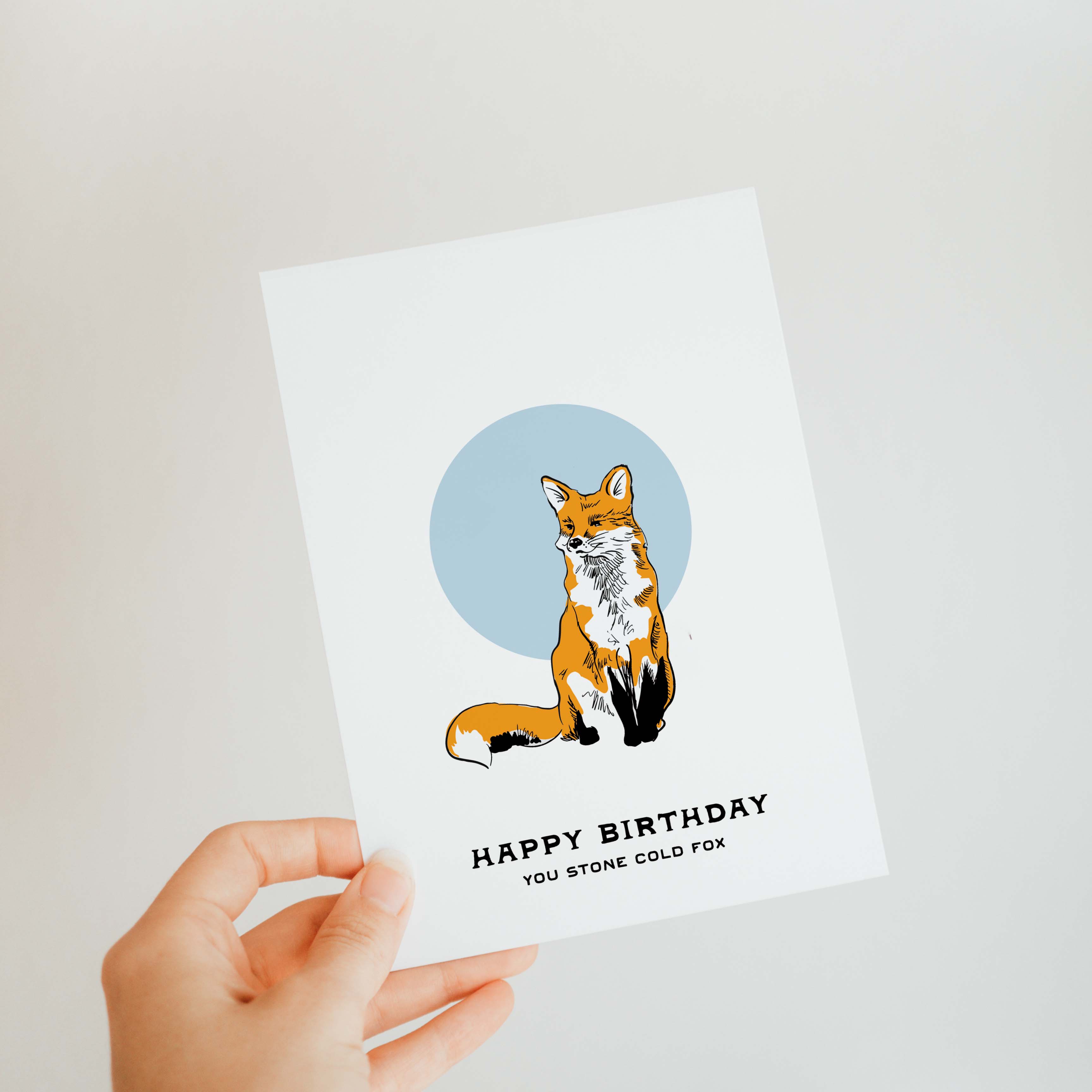 Antiquaria - Wholesale Birthday Card - Fox Birthday Greeting Card1