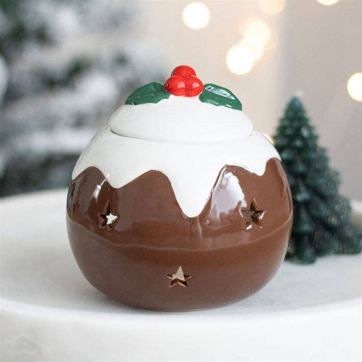 Something Different Wholesale – wholesale Oil warmer – Christmas Pudding Oil Burner