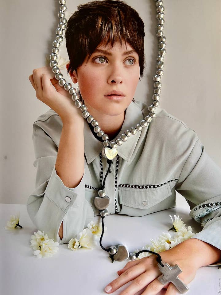 COLAR AJUSTÁVEL PRATEADO por atacado de BABY JOYS