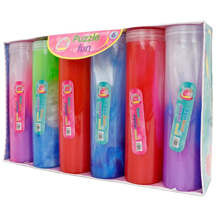 Cap Zone - Wholesale Putty/Slime - Kids - Three Tone Ombre Glitter Shimmer Gel Slime Tube