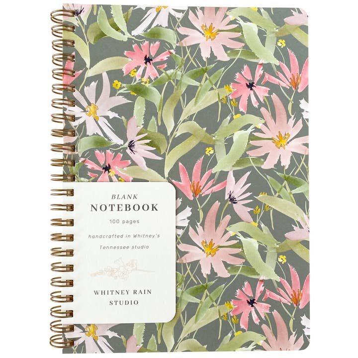 Cuaderno de flores silvestres de verano para venta al por mayor de Whitney Rain Studio