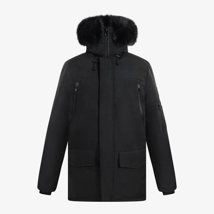 Monarch Black Down Jacket for wholesale by Horspist Paris