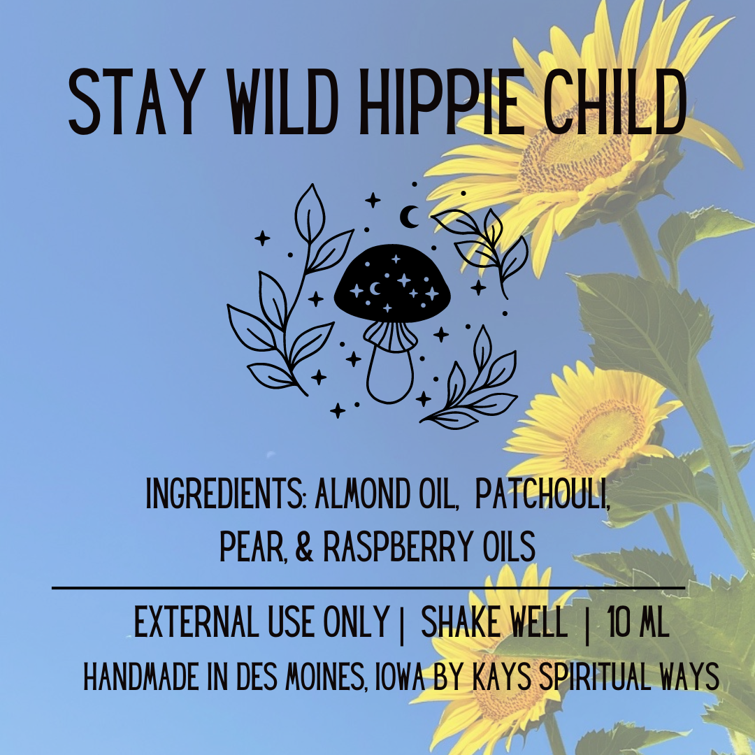 Kays Spiritual Ways - Wholesale Essential Oil Roll-On - Stay Wild Hippie Child Oil Roll-On 10 mL1