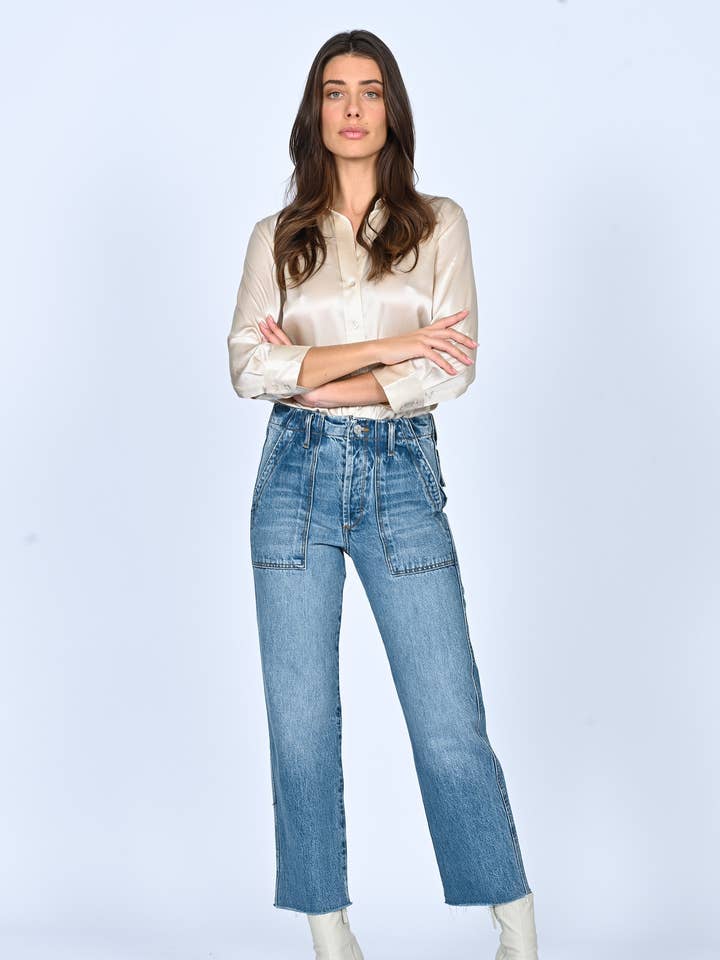 Ashley Patch Pocket Ankle - Captivated for wholesale by Black Orchid Denim