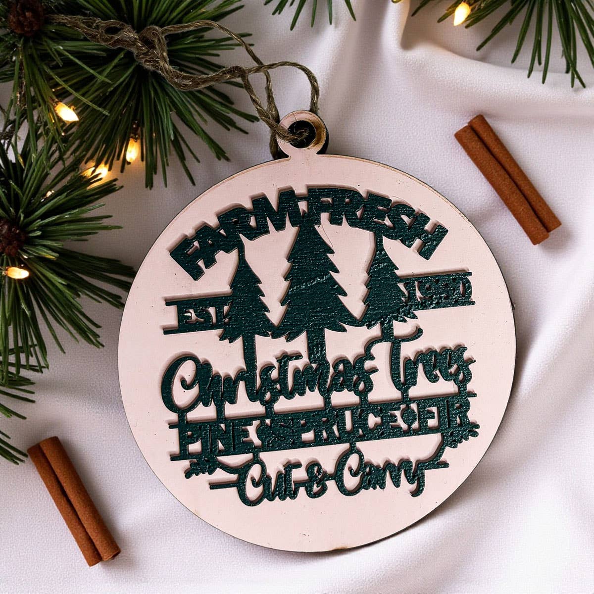 Gia Roma - Wholesale Ornament - Hanging Christmas Decor + Handmade Wooden Ornament Funny62