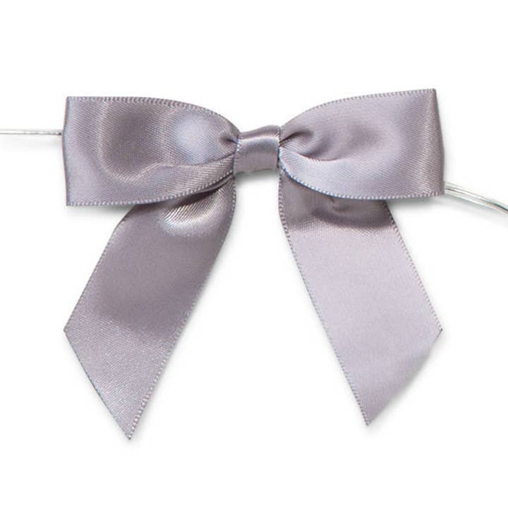 Candi Gifts – wholesale Bow – Gift wrapping – MINI SATIN BOWS with Twist Ties - 20mm - (pk 50)10