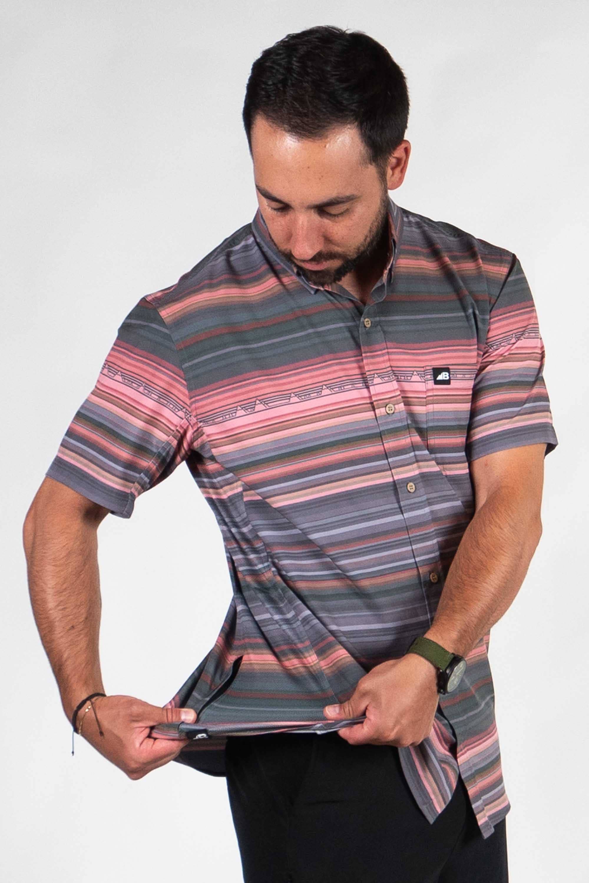 Belong Designs - Wholesale Button Down Shirt - Men's - Men's Vista Stretch Button Down44