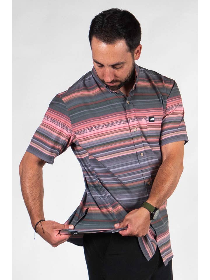 Belong Designs - Wholesale Button Down Shirt - Men's - Men's Vista Stretch Button Down44