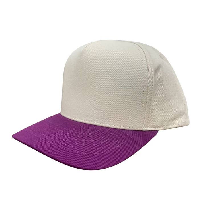 Burzip collection - Wholesale Flat Brim Cap - Unisex - TCTAN-DZ-5 PANEL 2TONE SNAP BACK HATS DOZEN (BEST SELLER)15